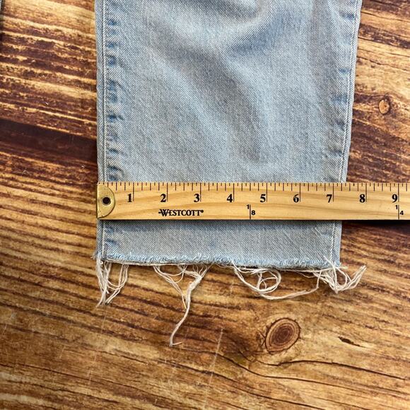 Gap Women’s Slim Boyfriend Jeans Size 16/33R Light Wash Distressed Denim - Picture 9 of 10